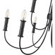 Potiss 9 Light 34 inch Matte Black Chandelier Ceiling Light